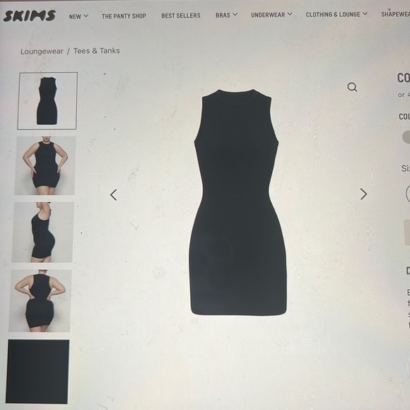 SKIMS Dresses & Skirts - Skims Cotton Rib Tank Dress